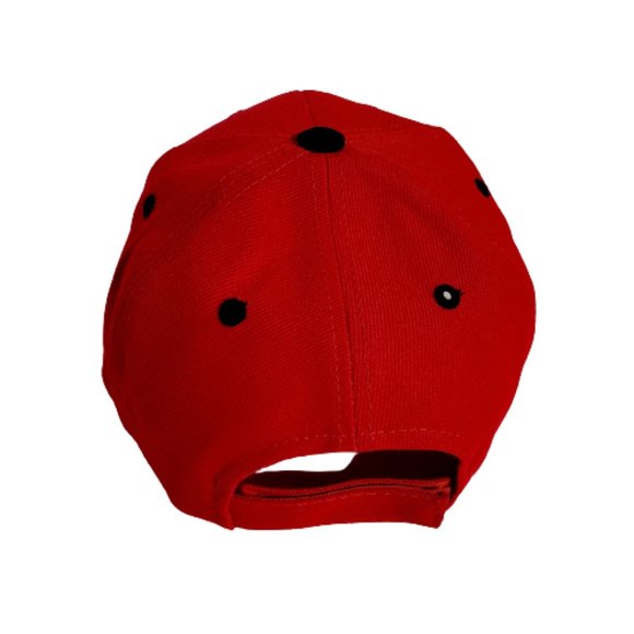 Red & Black Men Adjustable Cap. - Picture 3 of 4